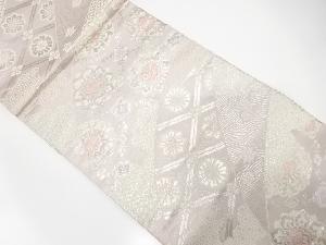 アンティーク　華紋に古典柄織り出し袋帯（材料）